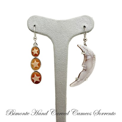 ''Luna e Stelle'' Cameo Earrings