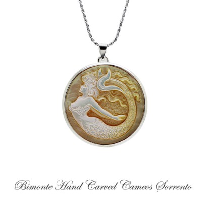 ''Siren of Sorrento'' Cameo Necklace