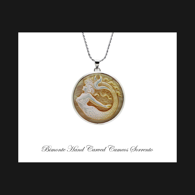 ''Siren of Sorrento'' Cameo Necklace