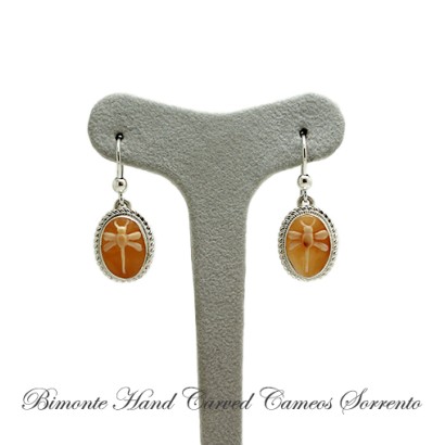 ''Dragonfly'' Cameo Earrings