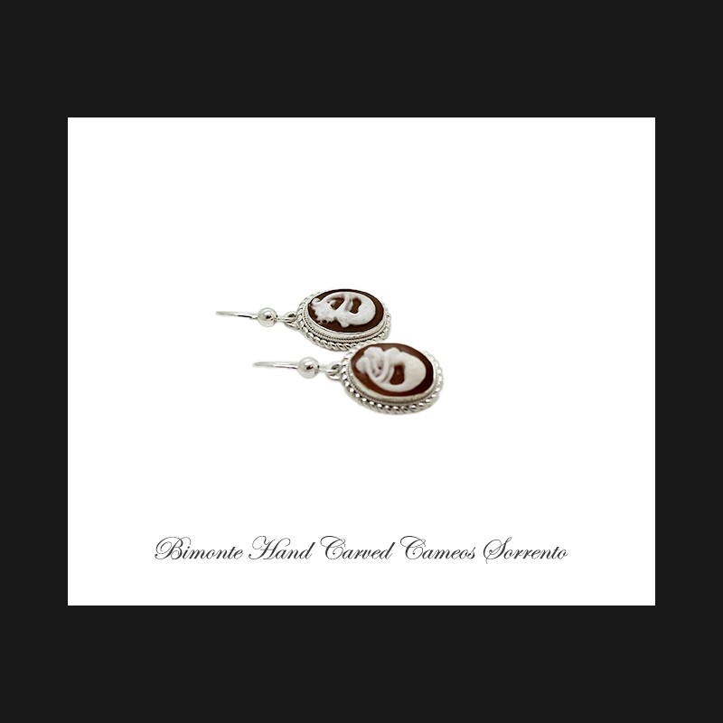''Siren of Sorrento'' Cameo Earrings