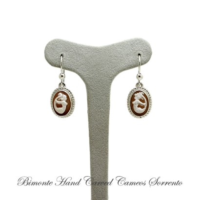 ''Siren of Sorrento'' Cameo Earrings