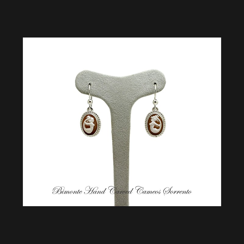 ''Siren of Sorrento'' Cameo Earrings