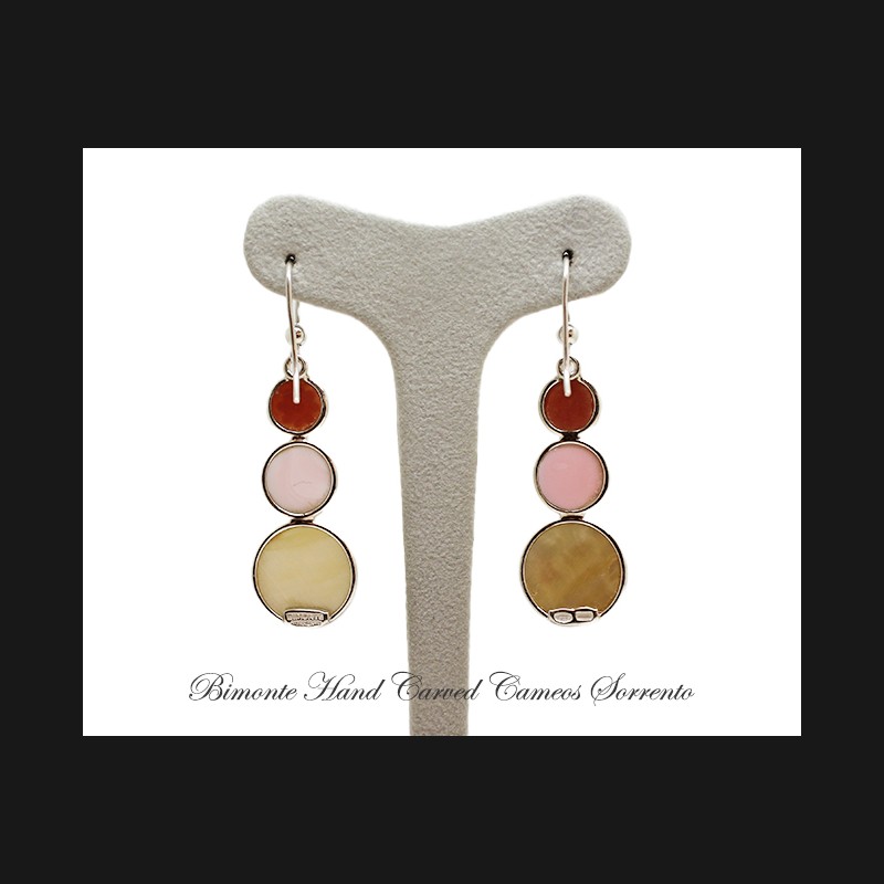 ''Flower of Joy'' Cameo Earrings