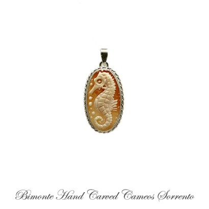 ''Seahorse'' Cameo Pendant