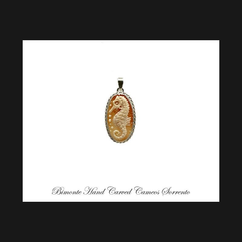 ''Seahorse'' Cameo Pendant