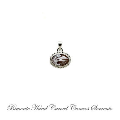 ''Bay of Naples'' Cameo Pendant