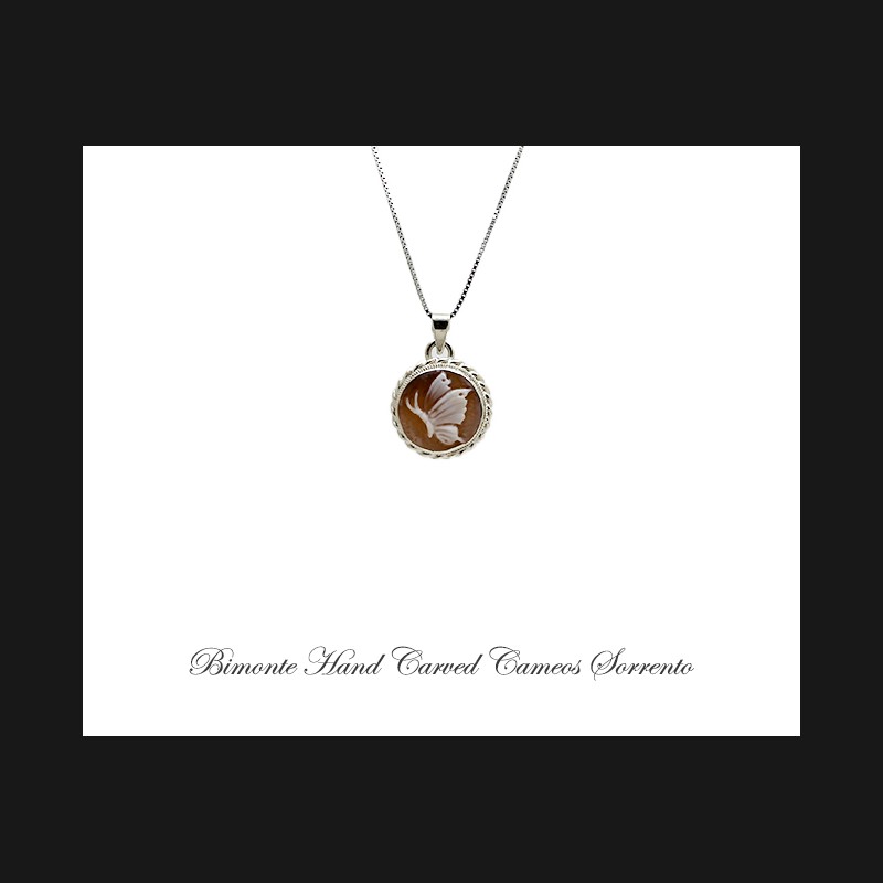 ''Butterfly'' Cameo Necklace