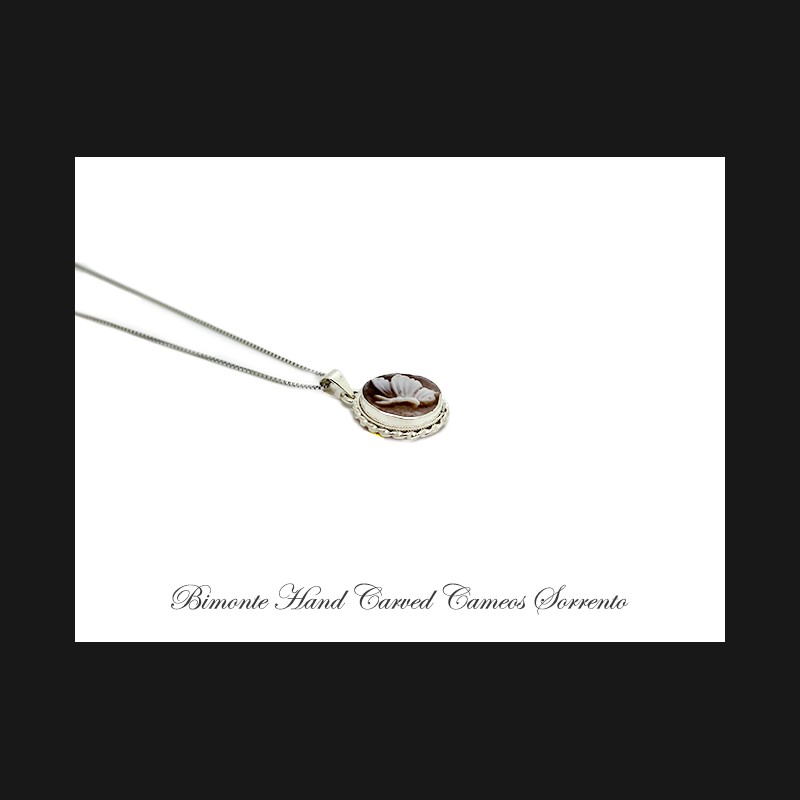 ''Butterfly'' Cameo Necklace