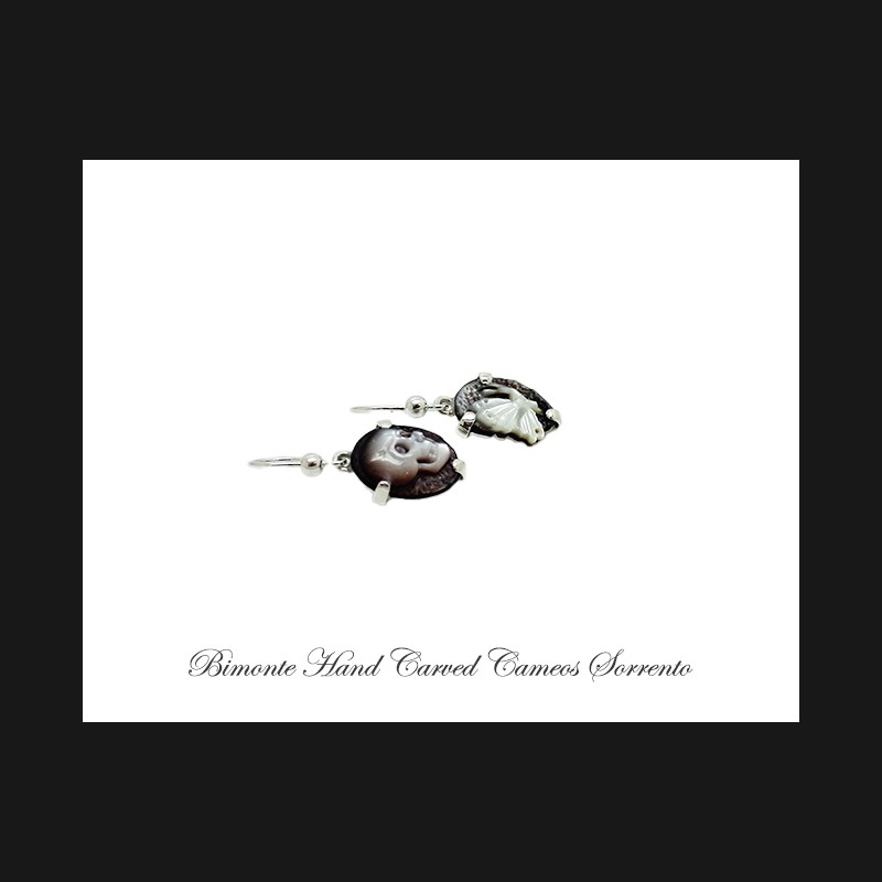''Memento Mori'' Cameo Earrings
