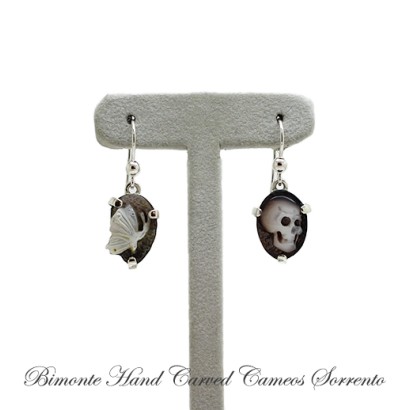 ''Memento Mori'' Cameo Earrings