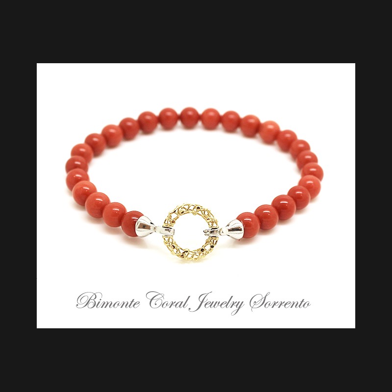 "Susy " Red Coral Bracelet