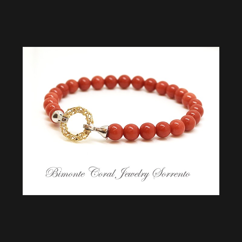 "Susy " Red Coral Bracelet