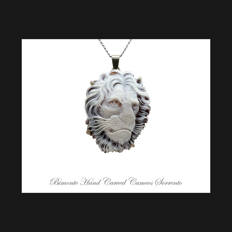 ''Lion'' Cameo Necklace