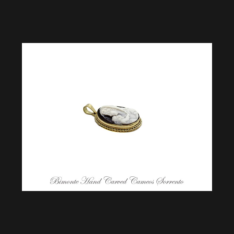 ''Mother and Child'' Cameo Pendant