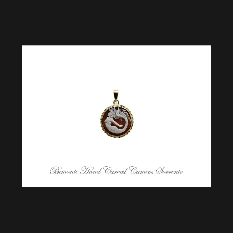 ''Siren of Sorrento'' Cameo Pendant