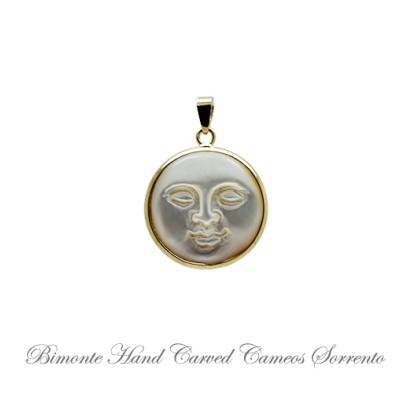 ''Bright Moon'' Cameo Pendant