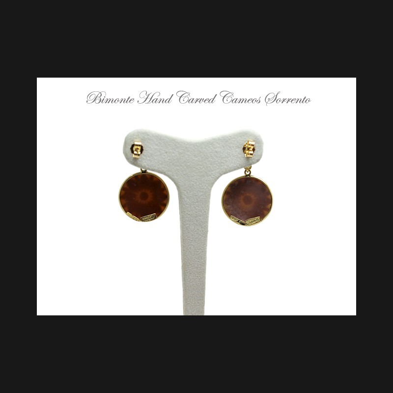 ''Floral'' Cameo Earrings
