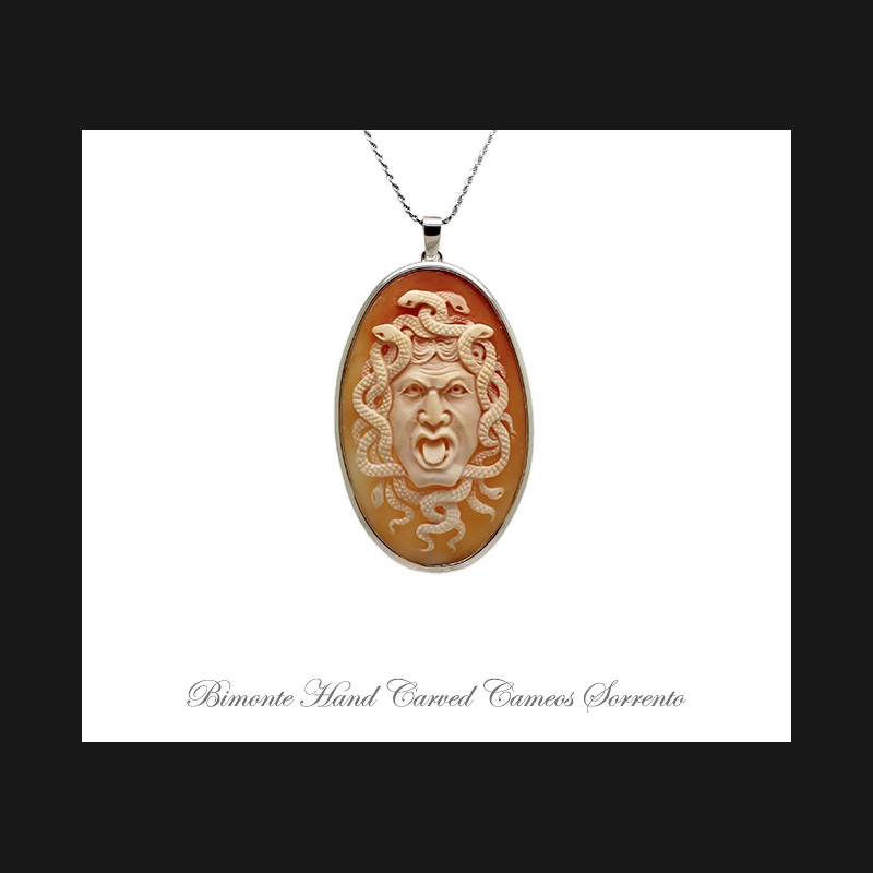 ''Vade Retro'' Cameo Necklace