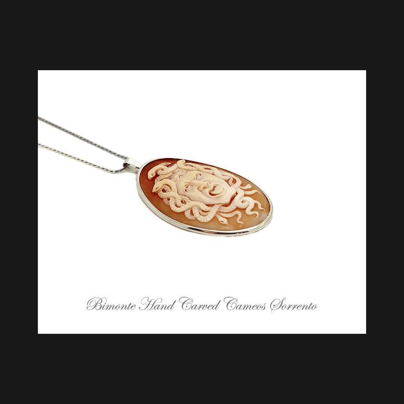 ''Vade Retro'' Cameo Necklace