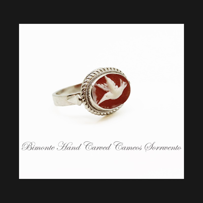"Hummingbird" Cameo Ring