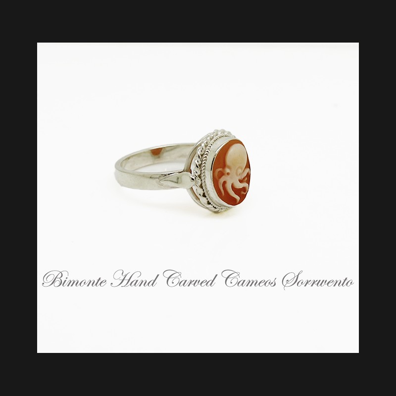"Octopus" Cameo Ring