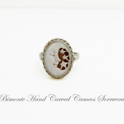 "Moon and Star" Cameo Ring