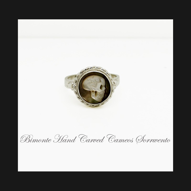 "Memento Mori"Cameo Ring