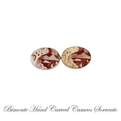 ''Bay of Naples'' Cameo Cufflinks