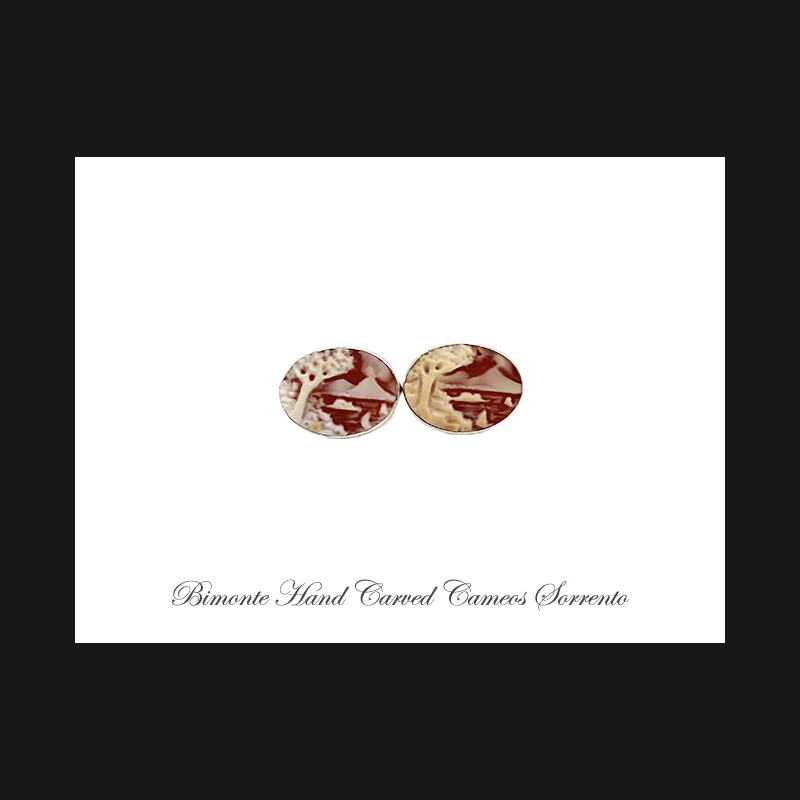 ''Bay of Naples'' Cameo Cufflinks