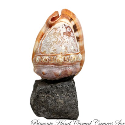''La Danza dei Puttini'' Cameo Shell Art