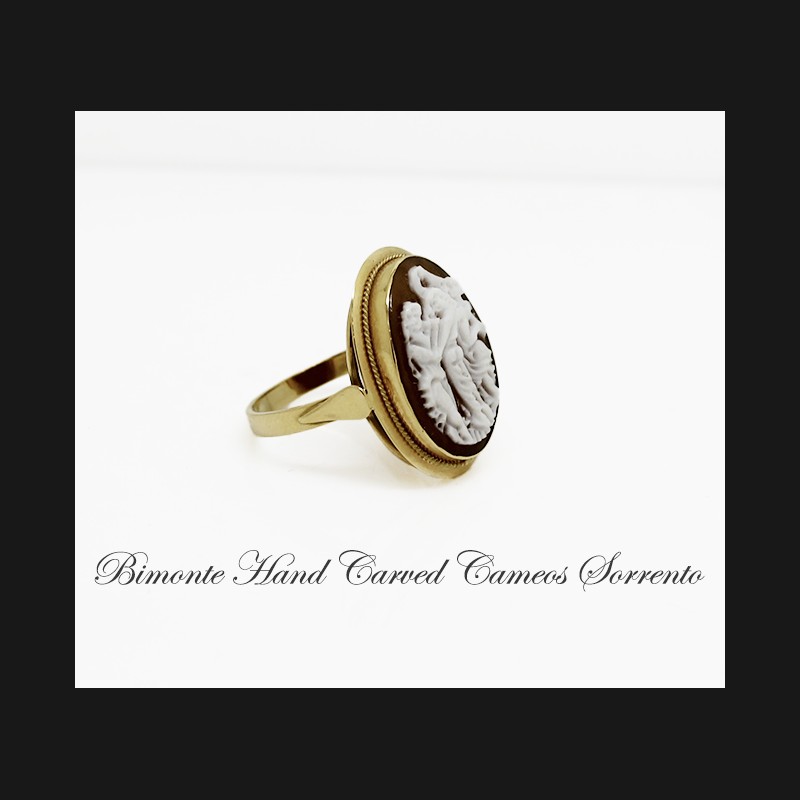 "Tre Grazie"cameo Ring
