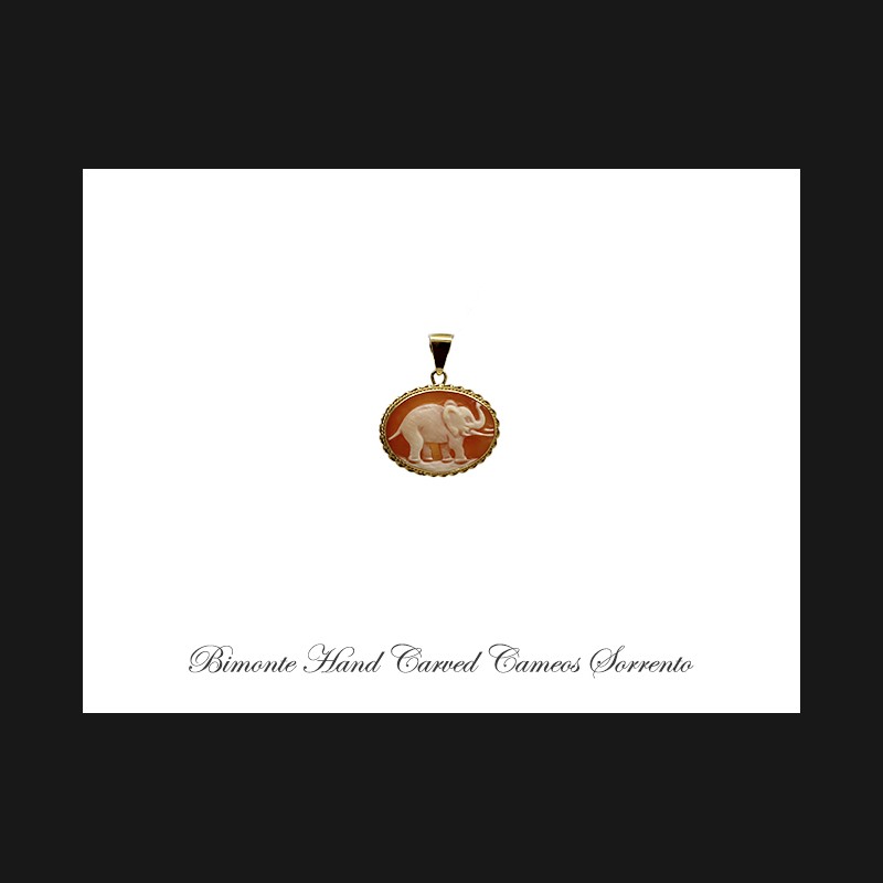 ''Elephant'' Cameo Pendant