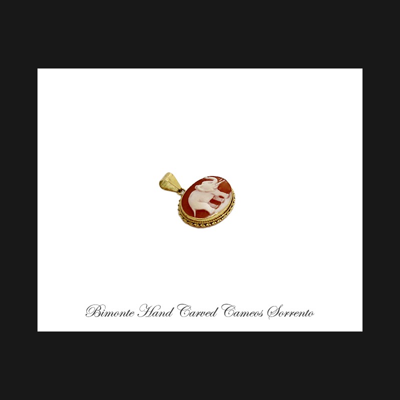 ''Elephant'' Cameo Pendant