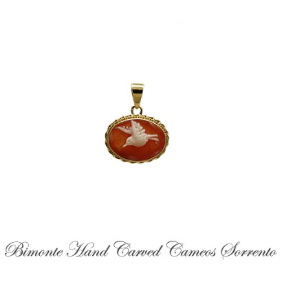 ''Hummingbird'' Cameo Pendant