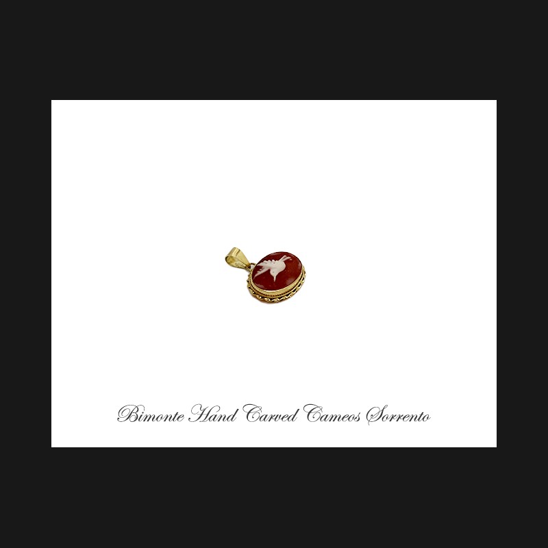 ''Hummingbird'' Cameo Pendant