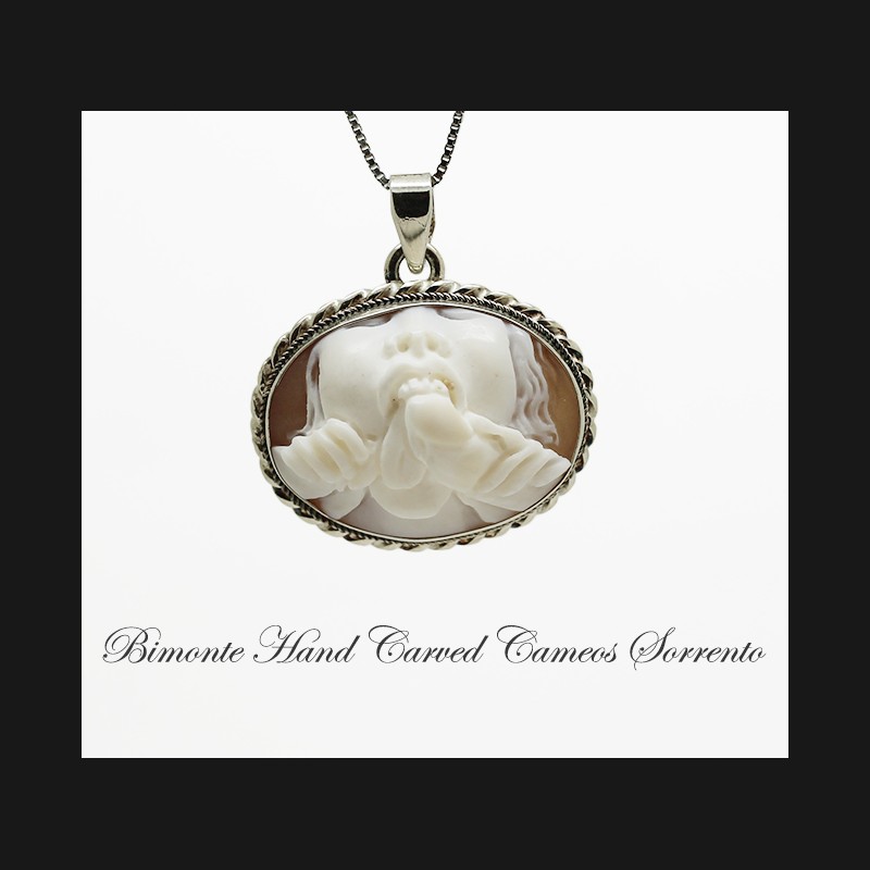 "Double Ice-cream"Cameo Necklace