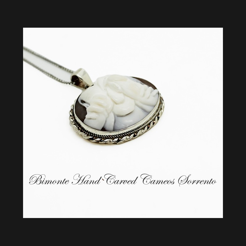 "Double Ice-cream"Cameo Necklace
