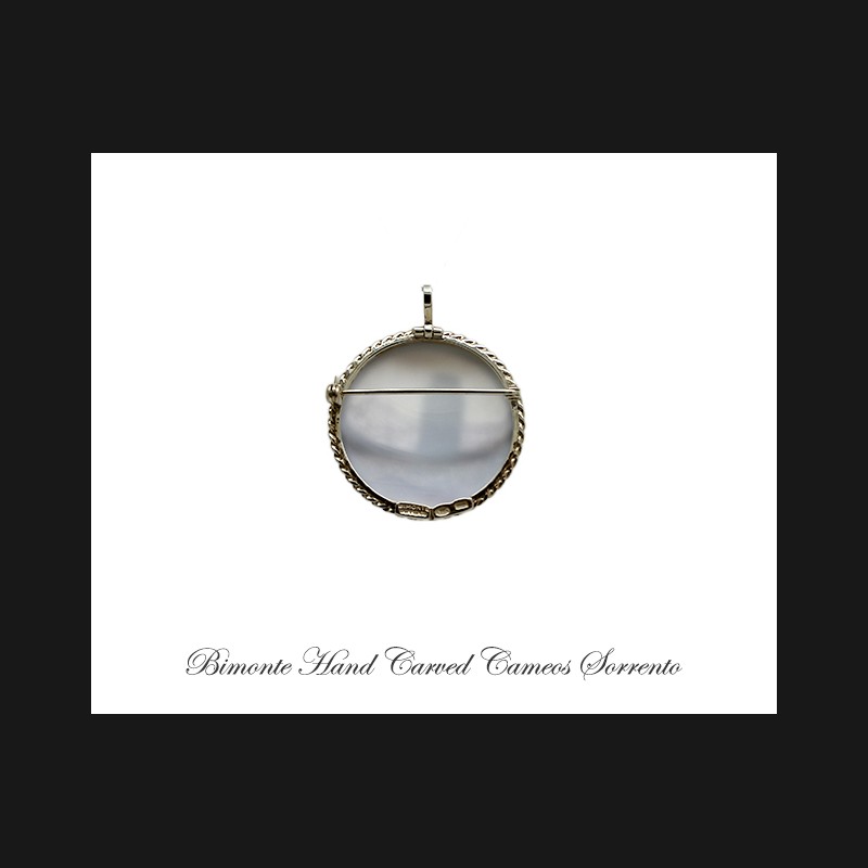 ''The Leaning Tower of Pisa'' Cameo Brooch and Pendant