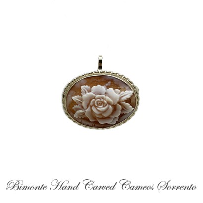 ''Floreale'' Cameo Brooch and Pendant