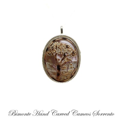 ''Amalfi Coast'' Cameo Brooch and Pendant