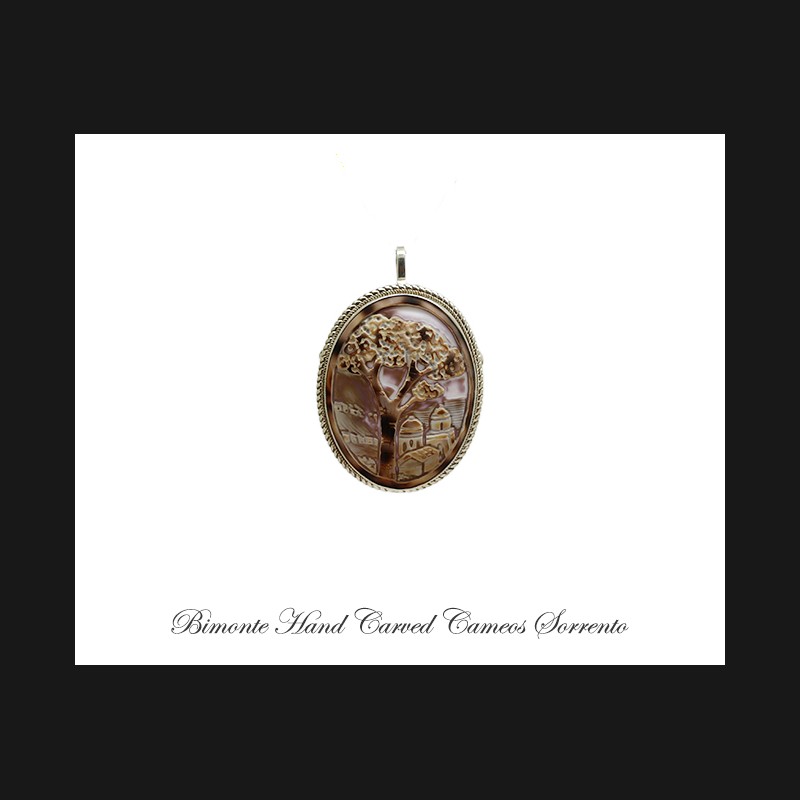 ''Amalfi Coast'' Cameo Brooch and Pendant