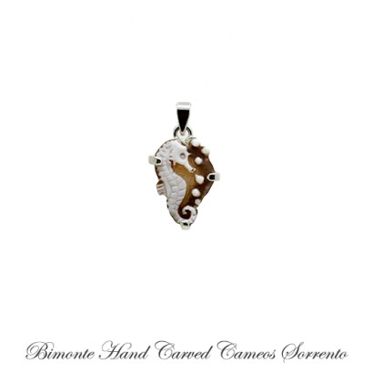 ''Seahorse'' Cameo Pendant