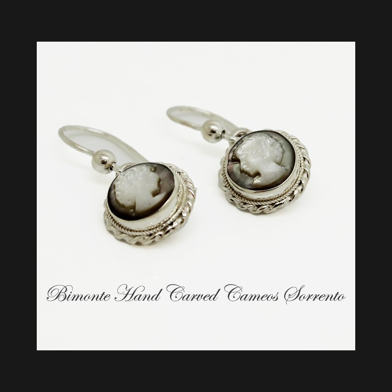 "Bright Venus"Cameo Earrings