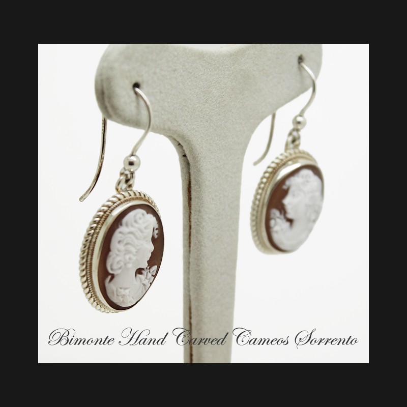"Bella" Cameo Earrings