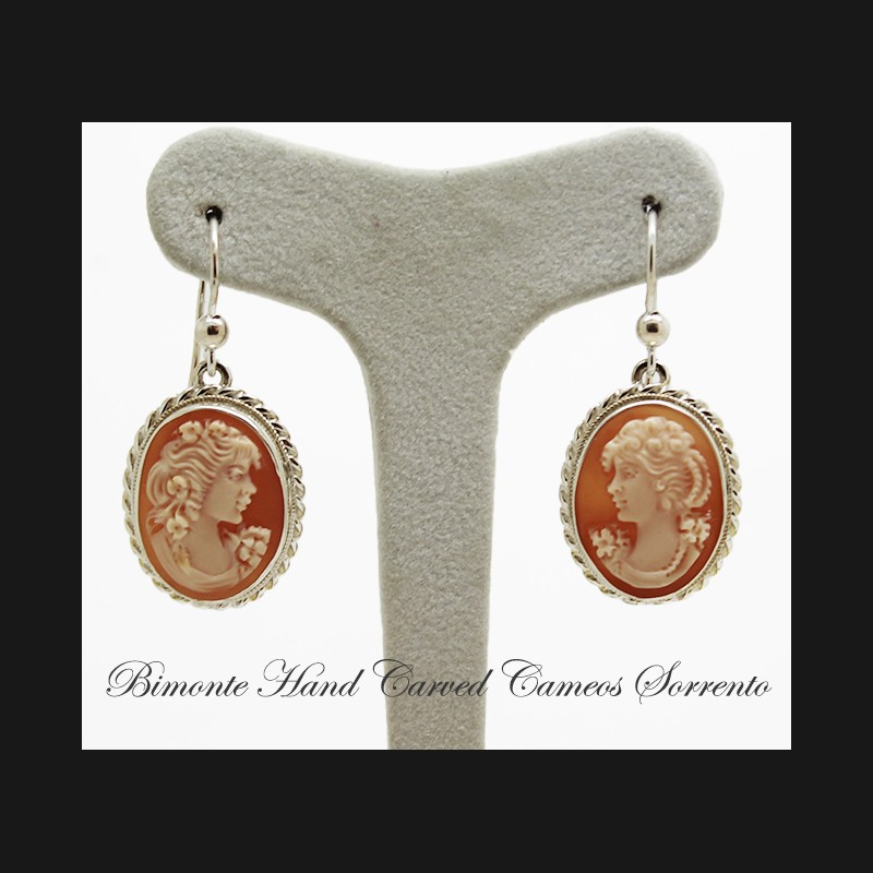 "Bella" Cameo Earrings