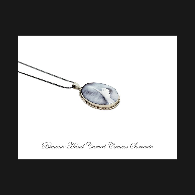 ''Shhhh'' Cameo Necklace