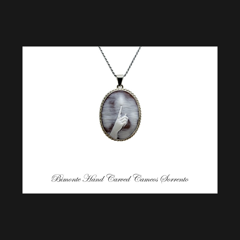 ''Shhhh'' Cameo Necklace