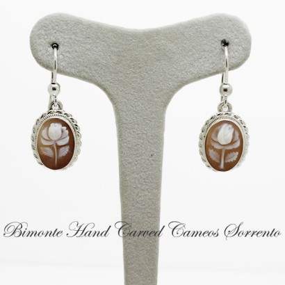 "Rose"Cameo Earrings