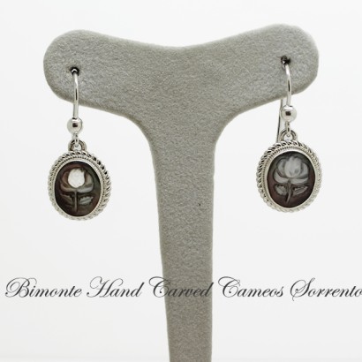 "Rose"Cameo Earrings
